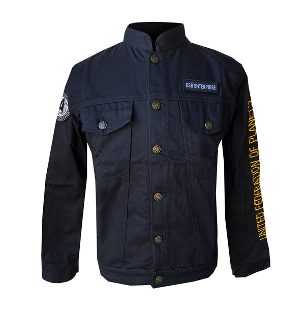 Classic Denim Jacket | 17 Ounce Black Slub Denim