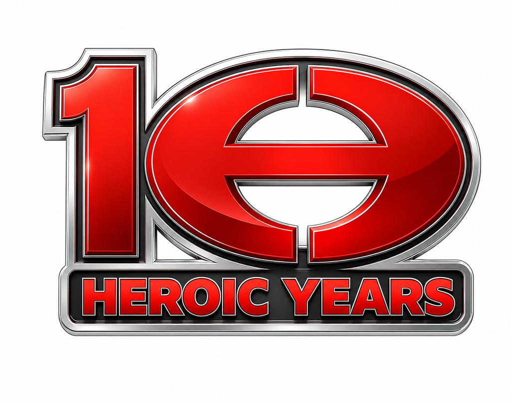 10 Heroic Years Lapel Pin
