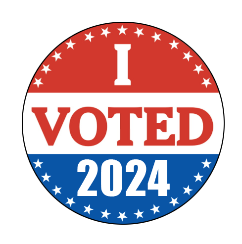 I Voted 2024 Enamel Pin