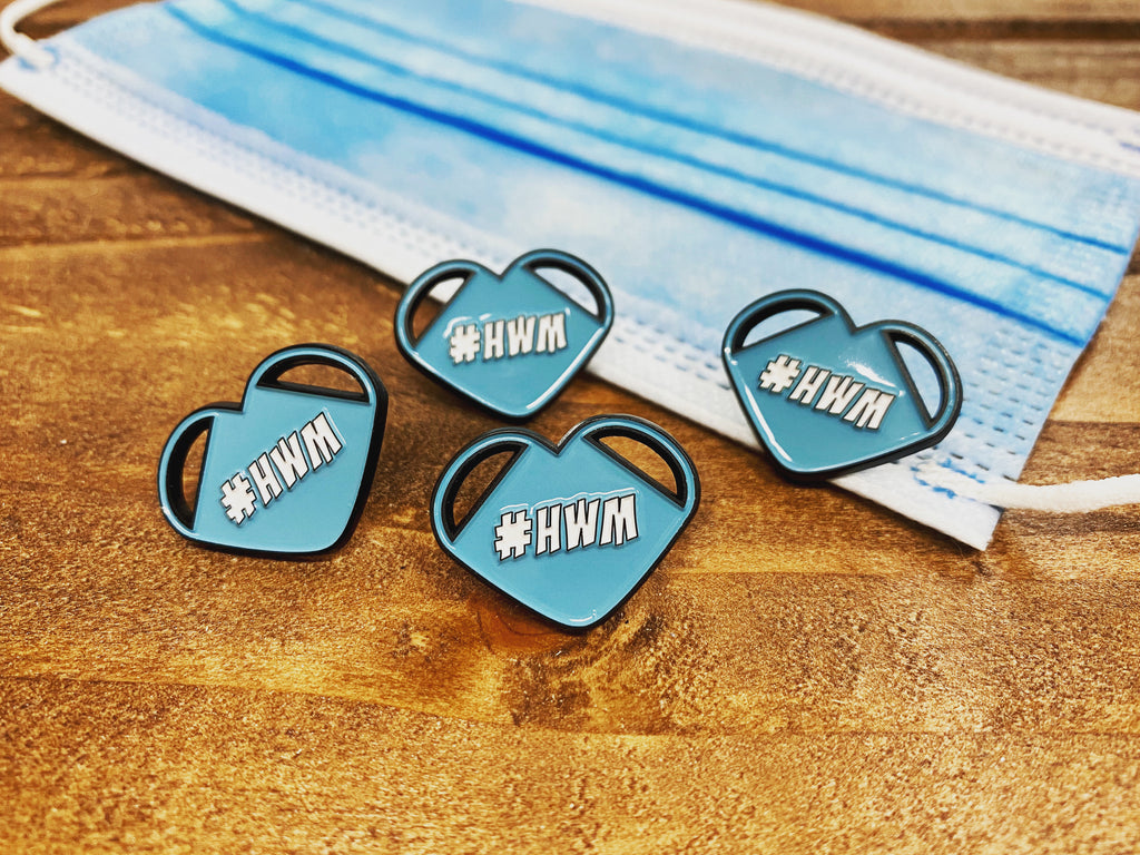 Heroes Wear Mask Pin