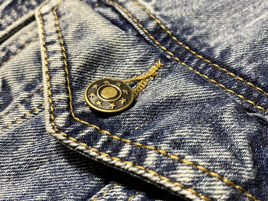 Ladies Wonder Woman 80's Acid Washed Denim Jacket