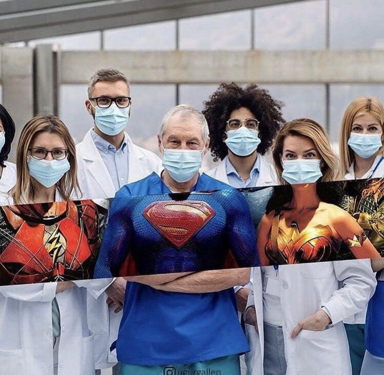 Heroes Wear Mask Pin