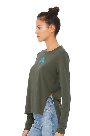 Mera Side Slit Long Sleeve Tee - Hero Within