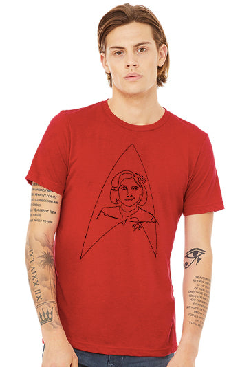 Captain Janeway Embroidered T-Shirt