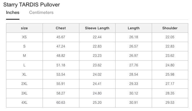 Starry TARDIS Pullover