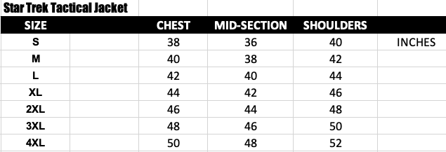 Star Trek Customizable Tactical Jacket