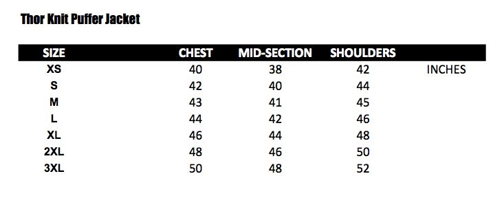 Thor Wool Knit Puffer Jacket - Hero Within