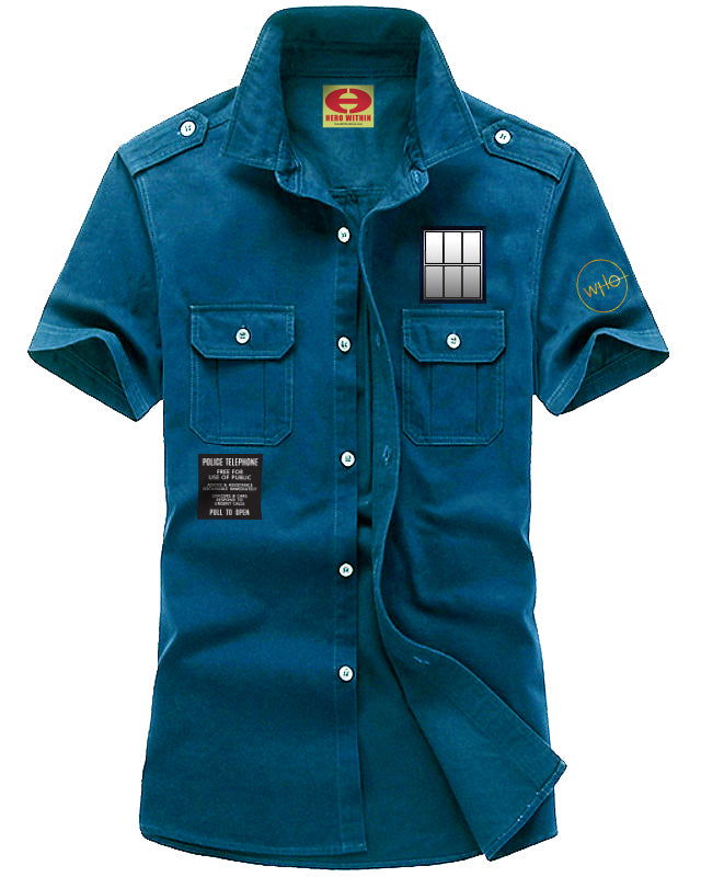 TARDIS Woven Shirt